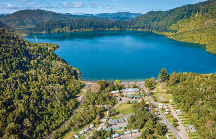 The Bay of Plenty is home to many caravan parks 