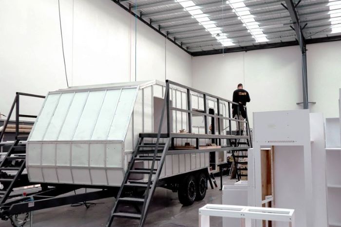 Caravan frame construction