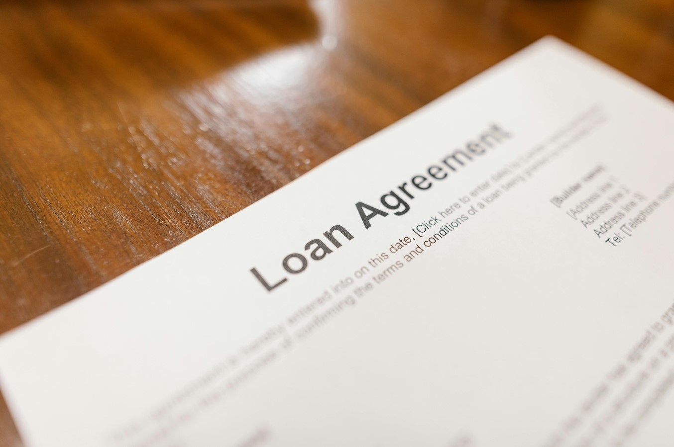personal loan to buy a caravan